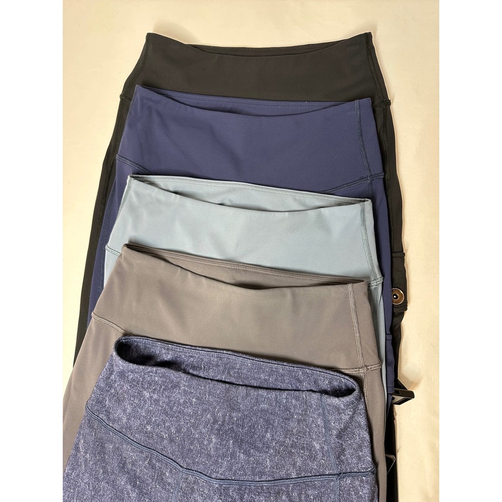 Lot 5 Firm Abs High Waisted Cargo M Scrunch Butt Leggings Gray Size Small